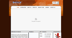 Desktop Screenshot of getech.in
